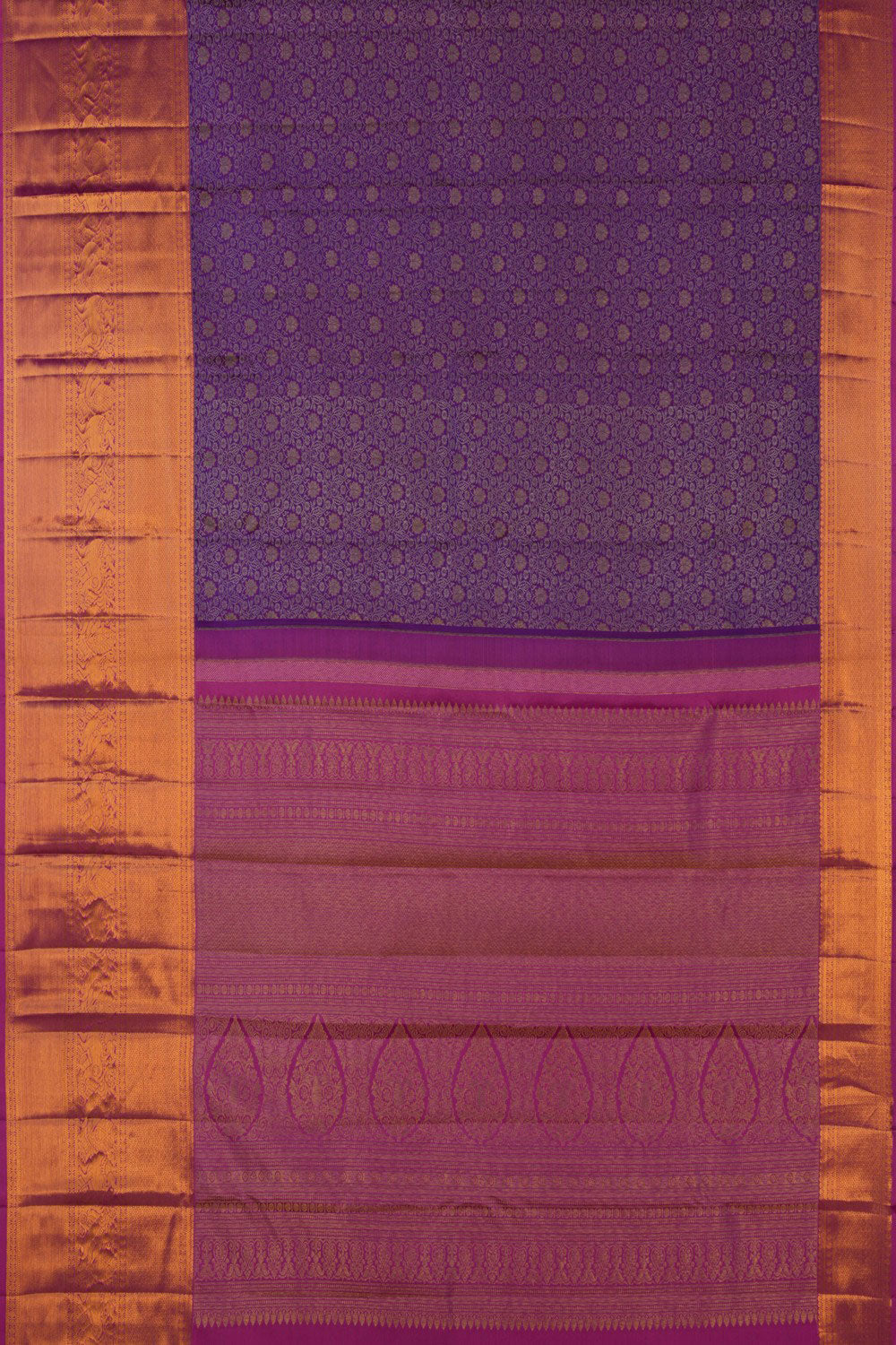 Image of Kanchipattu Brocade Purple Saree